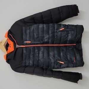 Champion puffer jacket ,large 12 to 14, camo